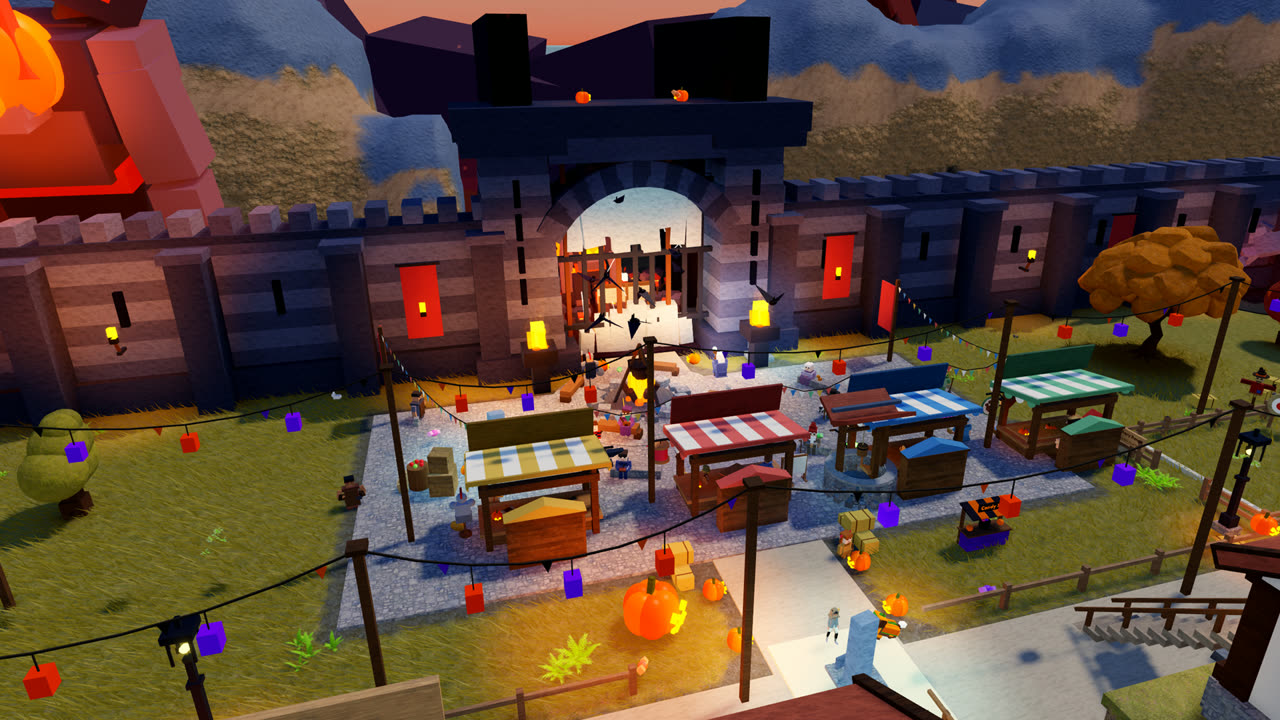 Canyon's Hearth dressed for Halloween
